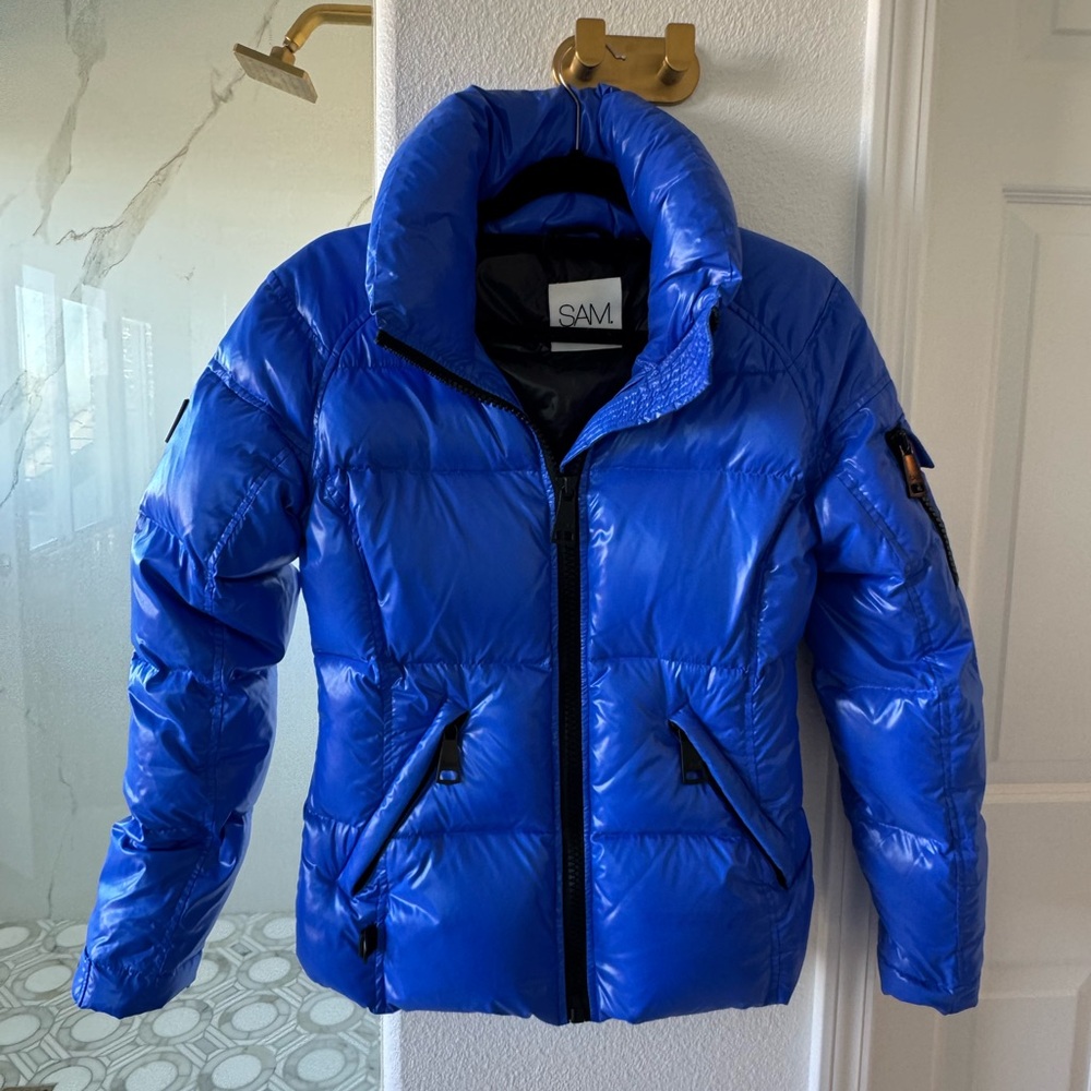 SAM Blue Puffer Jacket Small excellent condition- only worn a couple times